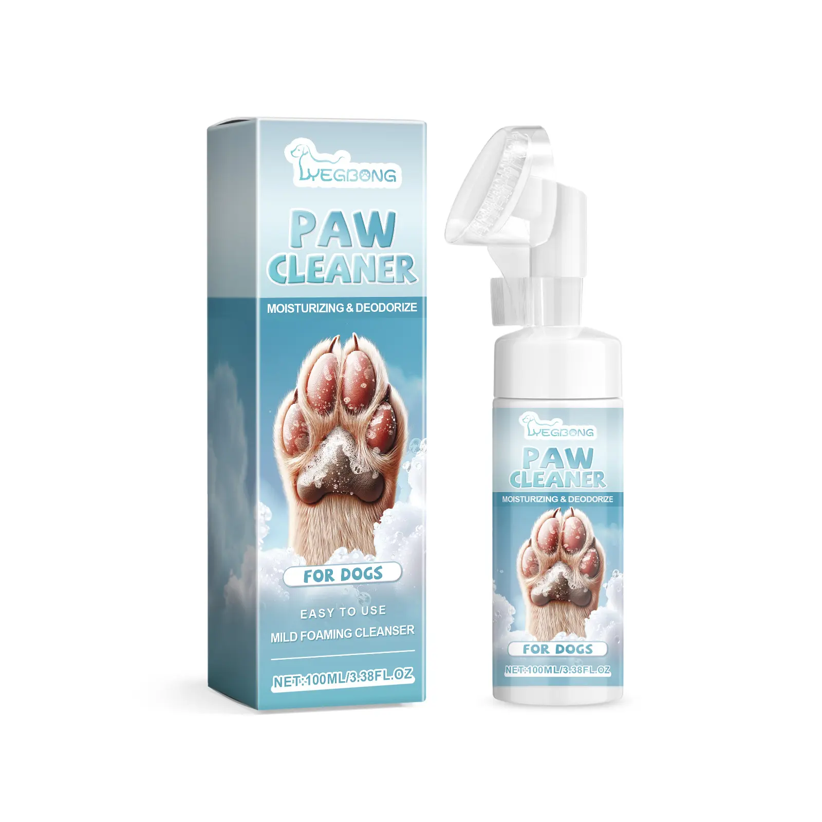 Yegbong Dog & Cat Paw Balm - Gentle Care, Moisturizing, Nourishing, Heals Cracks, Protects Skin, Soothes Dry Paw Pads, Pet Grooming & Claw Care Supplies