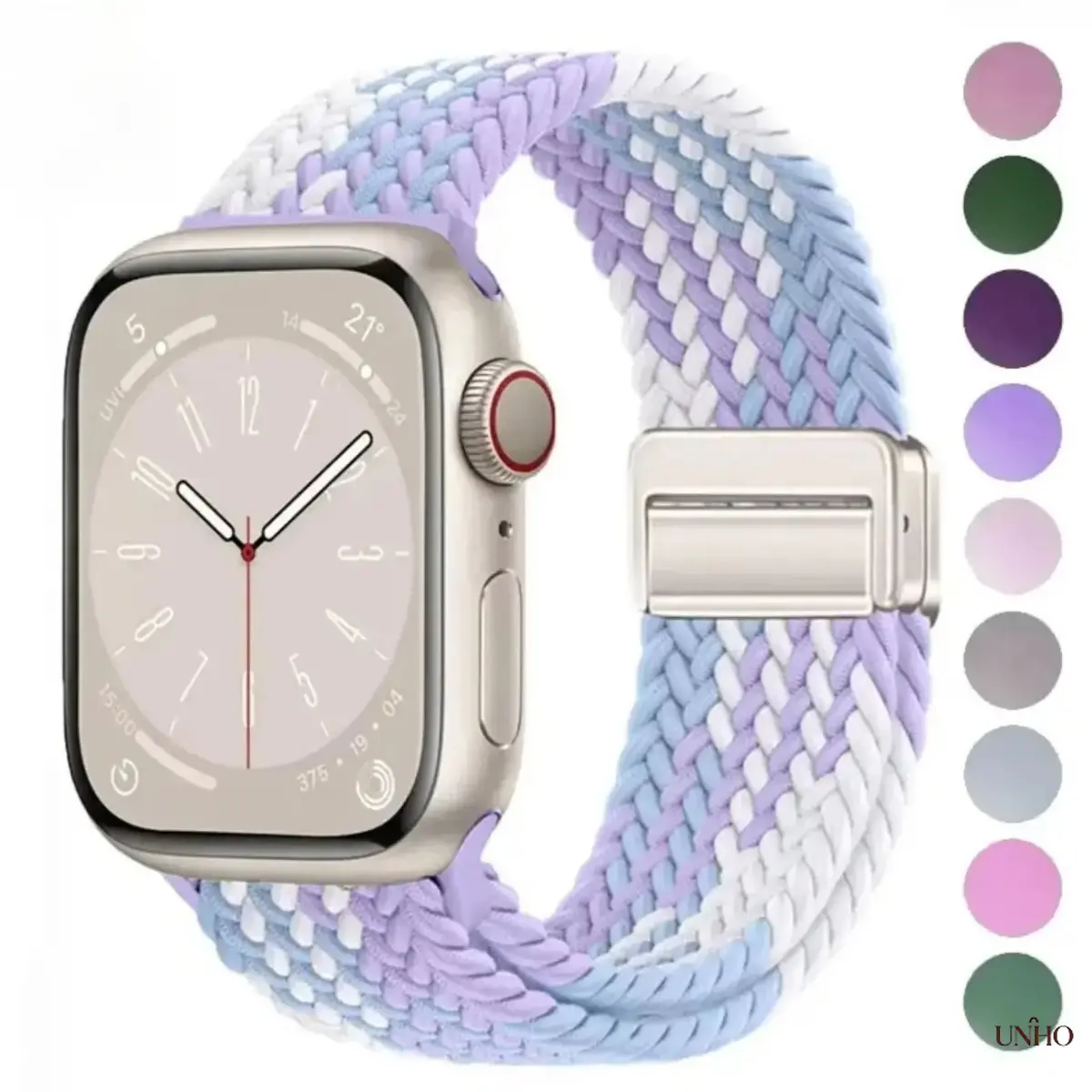 Braided Elastic Stretch Watch Band – Soft Comfortable Durable Replacement Strap, Flexible Everyday Wrist Accessory Fits 40–49mm All Smart Watch Series And Ultra For Casual Daily Outfits And Light Outdoor Activities