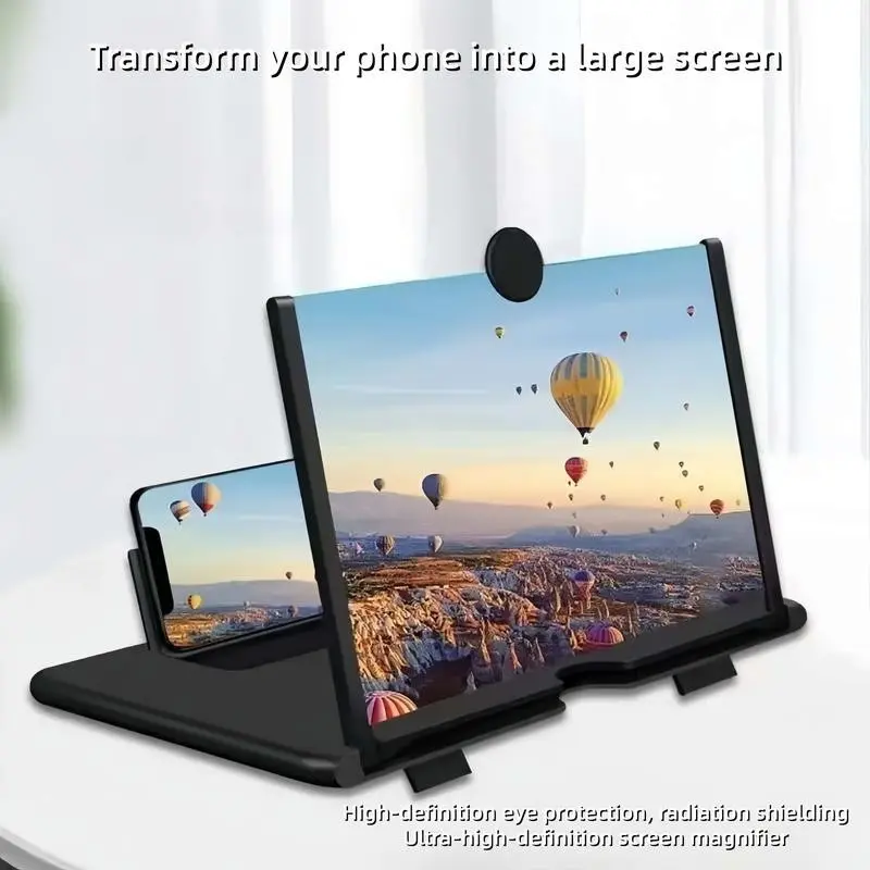 12"Mobile Phone Magnifier - Ultra-HD High Definition Screen Magnifier for Easy TV Viewing Orientation for Landscapes Use Eye Protection Full-Screen Mobile Phone Magnification