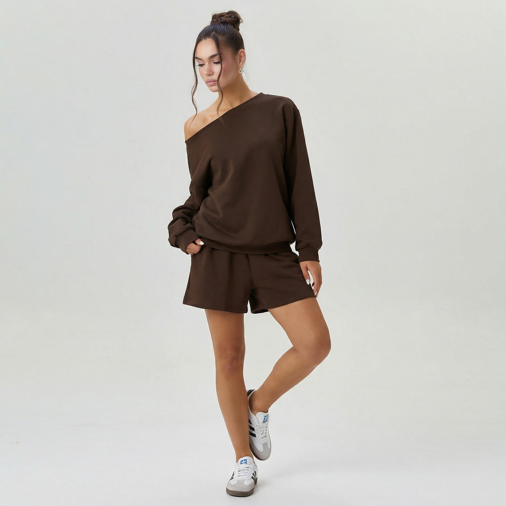 Women's Casual High Waist Side Pocket Shorts, Versatile Loose Women's Bottom, Street Womenswear, Simple Style Women's Shorts