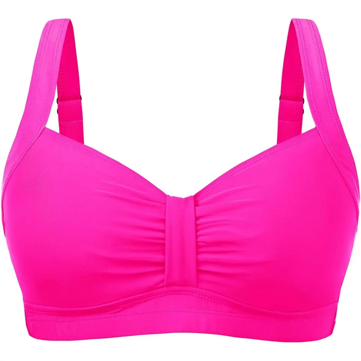 Women Underwire Bikini Top - Supportive Push Up Swim Top Only 2025 Retro Bathing Suit Tops
