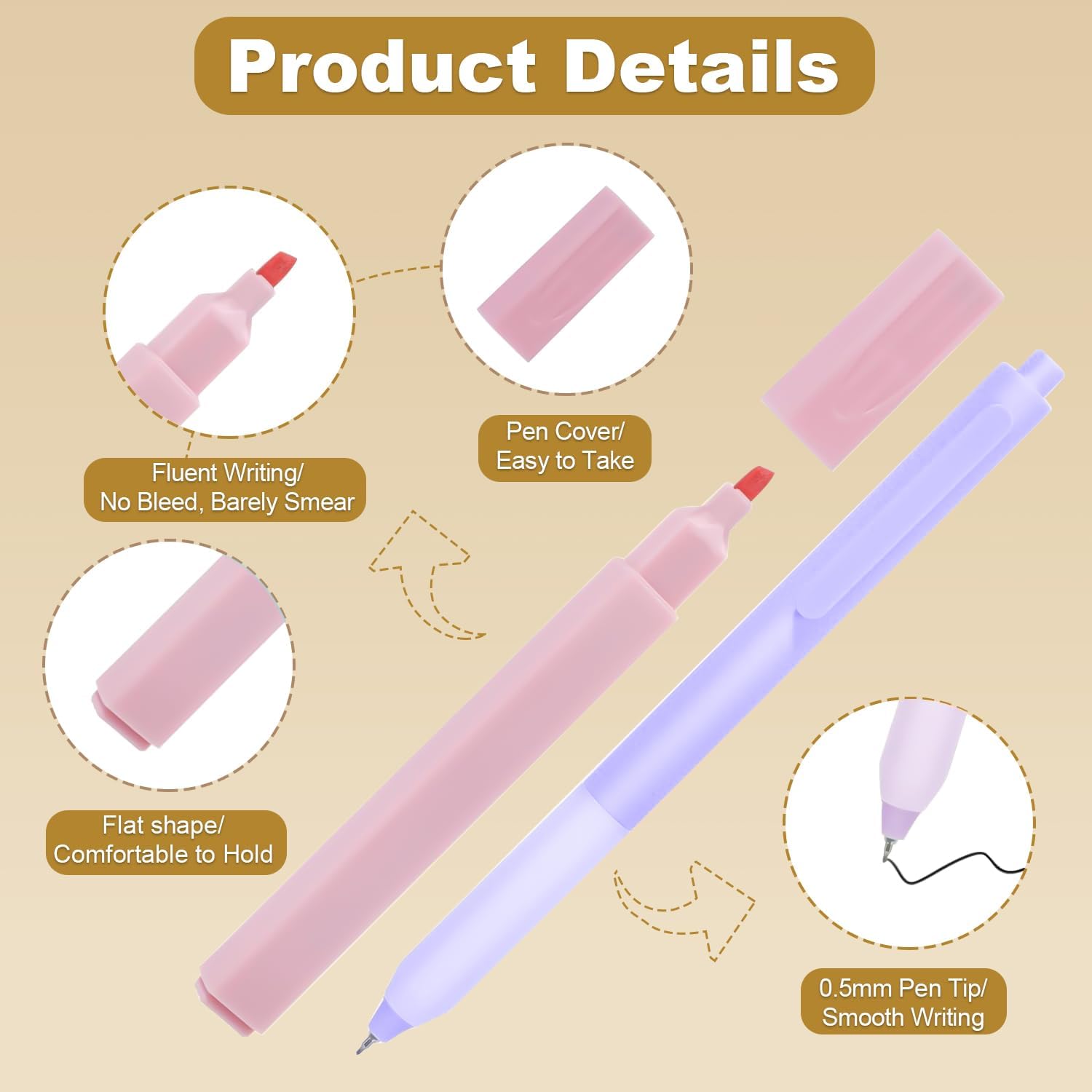 Study  Kit Journaling Set with 12 No Bleed Highlighters, 6  Pens, 75 Tabs and 2 Sticky Notes, Ideal for Christian Gifts & Scripture Annotation