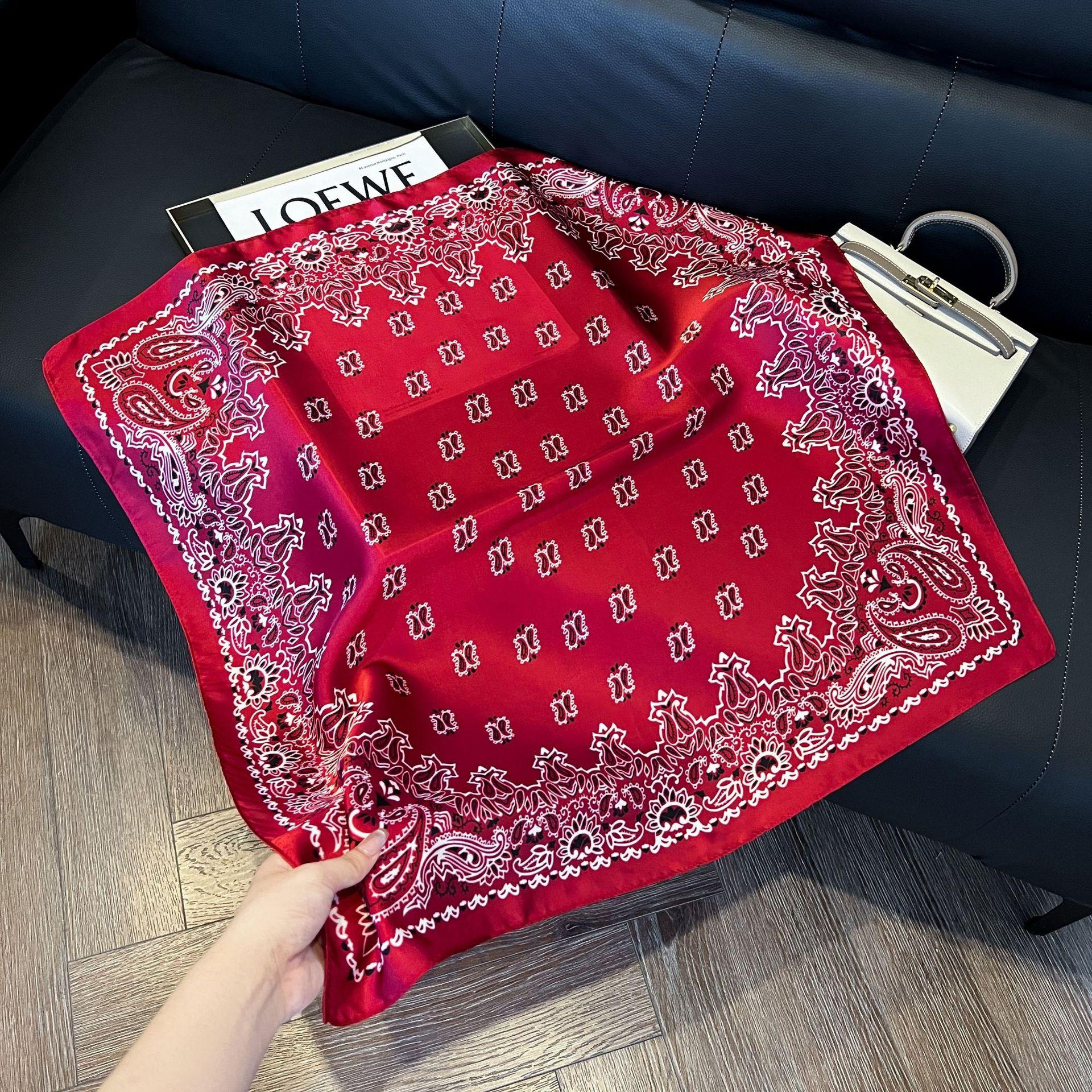 Breathable Sun Protection Scarf, Lightweight Satin Silk Headband & Waist Belt, Versatile Fashion Accessory for All Seasons，70x70 square scarf，square scarf，headscarf，lightweight scarf，fall scarf，Headband, head scarf , bow