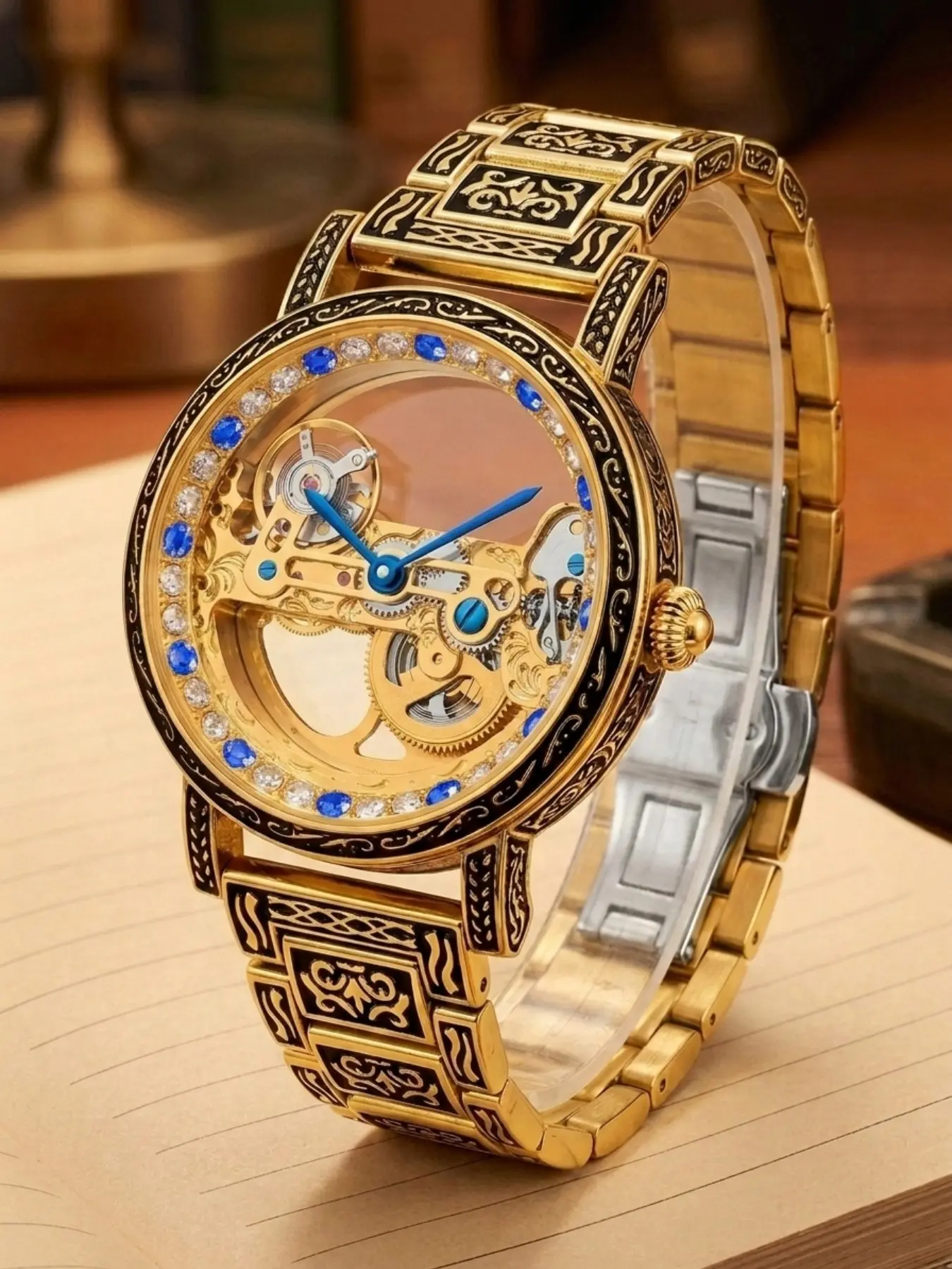 Men's Business Fashion Square Dial Mechanical Watch, Casual Business Waterproof Watch, Gift Box Birthday Present, Trendy Versatile Watch