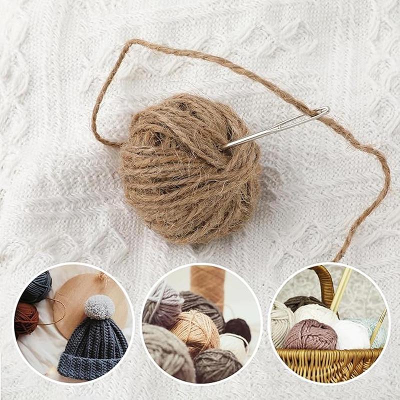 30 Pcs Self Threading Sewing Needles, Side Threading Hand Sewing Needles, Easy Thread Needles for for Knitting Mending DIY Embroidery Sewing, with Wooden Needle Case