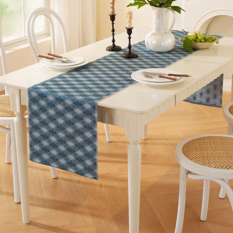 Nordic Light Luxury Printed Table Runner Rococo Collection Sideboard Coffee Table Shoe Cabinet Cover Multi Functional Breathable
