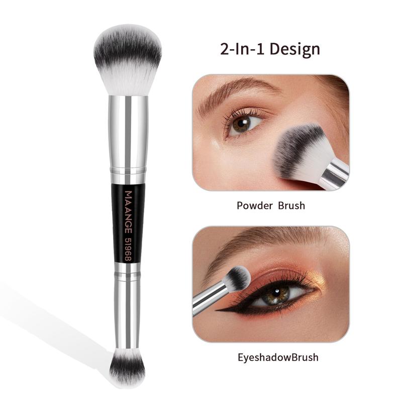 MAANGE 17pcs Prodessional Kabuki Makeup Brushes Set, Foundation Brush Powder Brush Contour Brush Concealer Brush Eyeshadow Brush Nose Shadow Brush Shader Brush Blending Brush Eyelash & Eyebrow Brush, Makeup Accessories Gifts for Friends