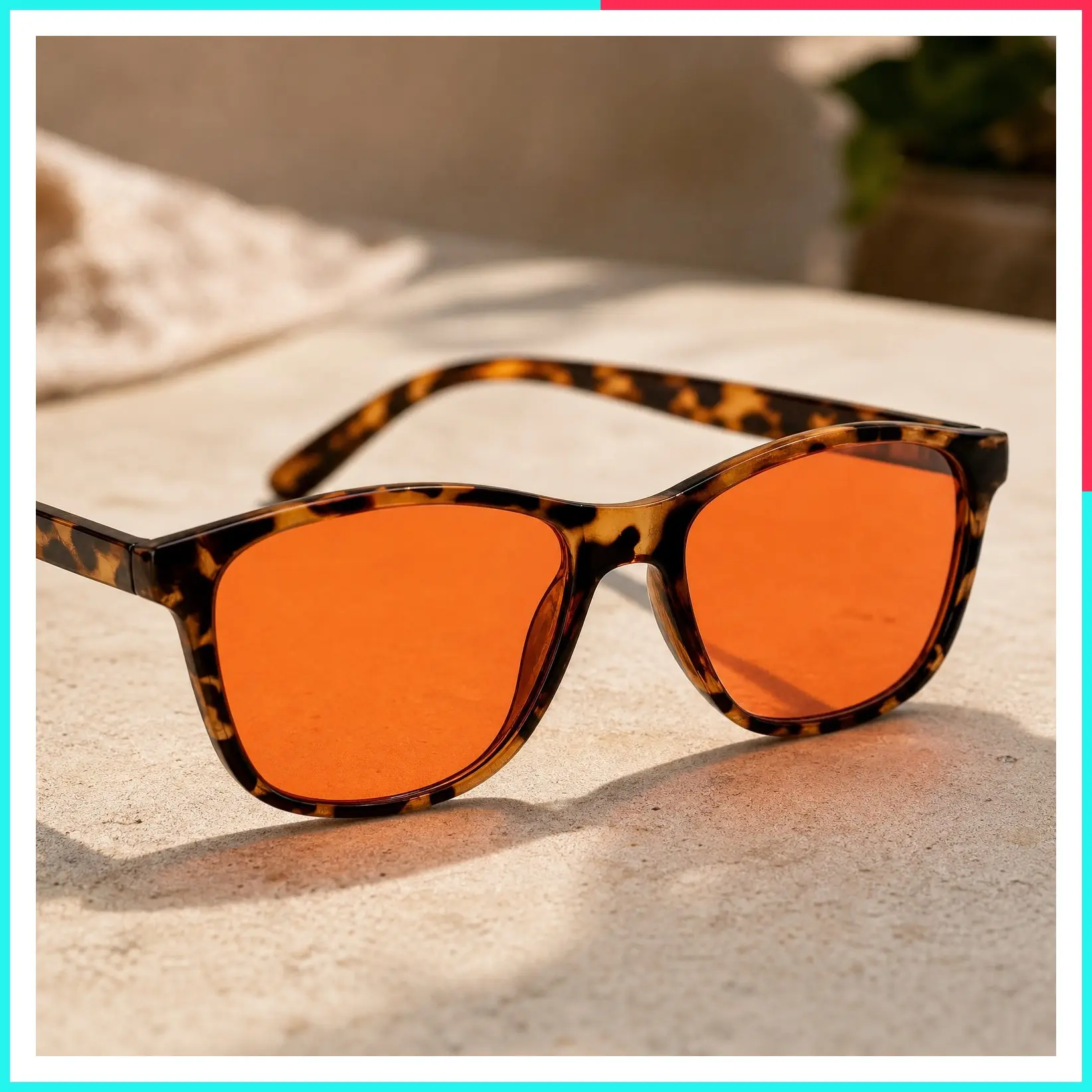 Women's FL-41 Transitional Rose Tinted Glasses for Migraine, Light Sensitivity, Fluorescent LED Glare, Photophobia & Eye Strain (Medium Small)
