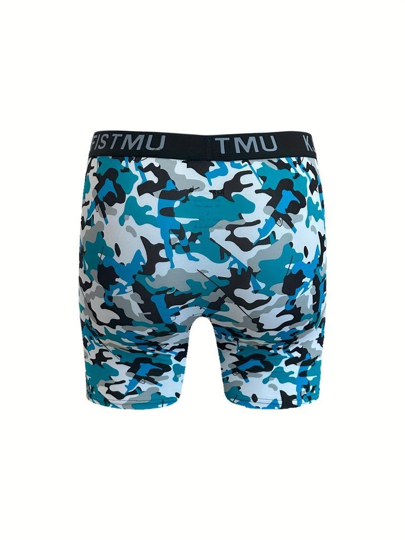 KJFISTMU 16-piece Men's Boxer Briefs Set Elastic Boxer Briefs with Bold Pattern Prints (Tie-Dye, Floral, Faces) - Shrink-Resistant Underwear - Suitable for Daily and Special Occasions - Great Value Pack, Vibrant Patterns, High-Elastic Fabric Mixed Color