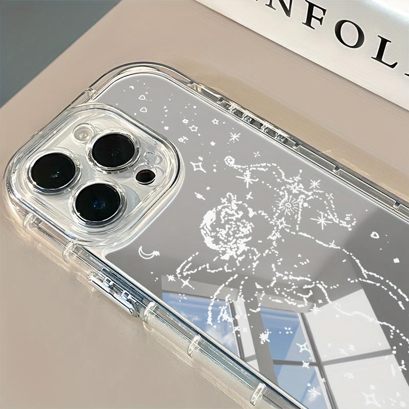 Apple phone case suitable for iPhone 17/16/11/13/15/15 Plus/15 Pro/15 Pro Max/12/14 Pro Max/XS/11 Pro Max/12 Pro/12 Pro Max/13 Pro/13 Pro Max/14 Pro/14 Plus Little Angel Cupid Sun Moon Stars Mirror