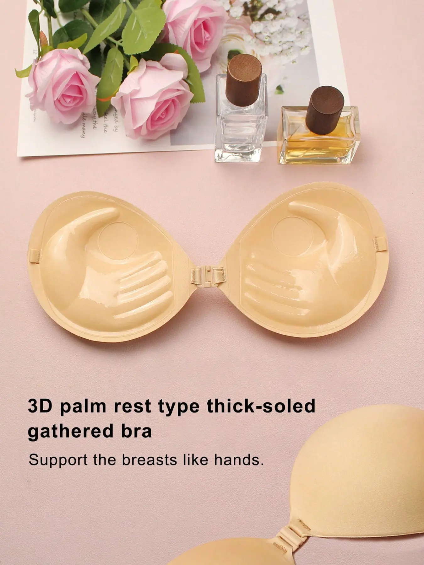 Invisible Bra Set for Backless Dress Strapless Push Up Silicone Sticky Bra
