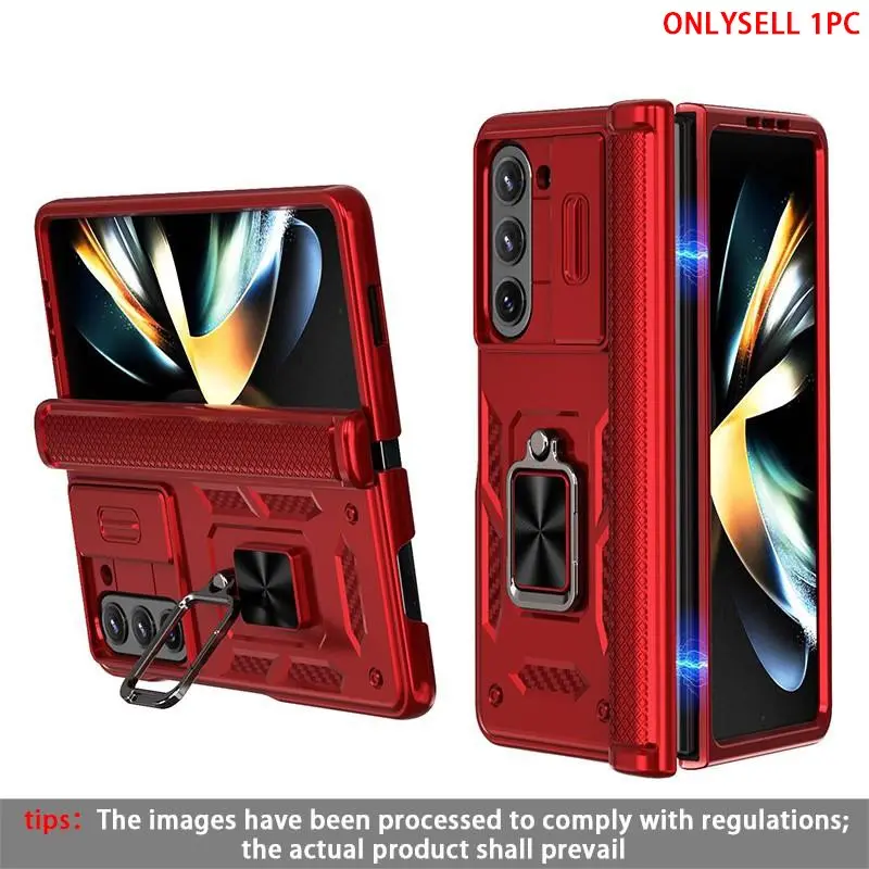Rotating Stand Shockproof Phone Case Protective Shell Protector for Samsung Galaxy Z Fold7 Z Fold6 Z Fold5, Durable Protective Cover, Anti-Drop Design Casing