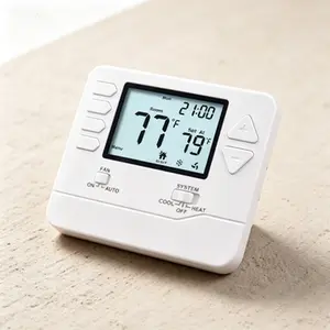 Efficient Single-Stage Thermostat for Home, 5-1-1 Day Programmable, Up to 1 Heat 1 Cool, Easy-to-Read White Backlight Display, Compatible with Conventional HVAC Systems, Reusable Daily Settings, Simple Temperature Control