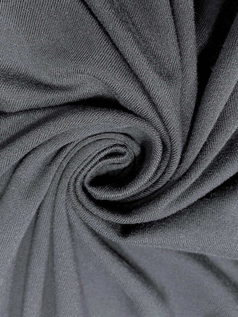 Women's Plain Ruched Drawstring Split Thigh Bodycon Dress, Lady Casual Asymmetrical Round Neck Shortsleeve Dress for Party Club Dating Wear, Women's Dress for Summer, Womenswear, Minimalist Date Night Dresses, Bodycon Side Slit, Formal Bodycon Dress