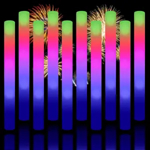 Upgraded Light up Foam Sticks, 3 Modes Colorful Flashing LED Strobe Stick for Party, Concert and Event (12)fidget toys