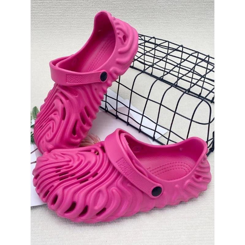 (New)Women's Textured Design Clogs, Casual Comfortable Breathable Clogs for Beach, Fashionable Shoes for Indoor & Outdoor Wear(Gift)11