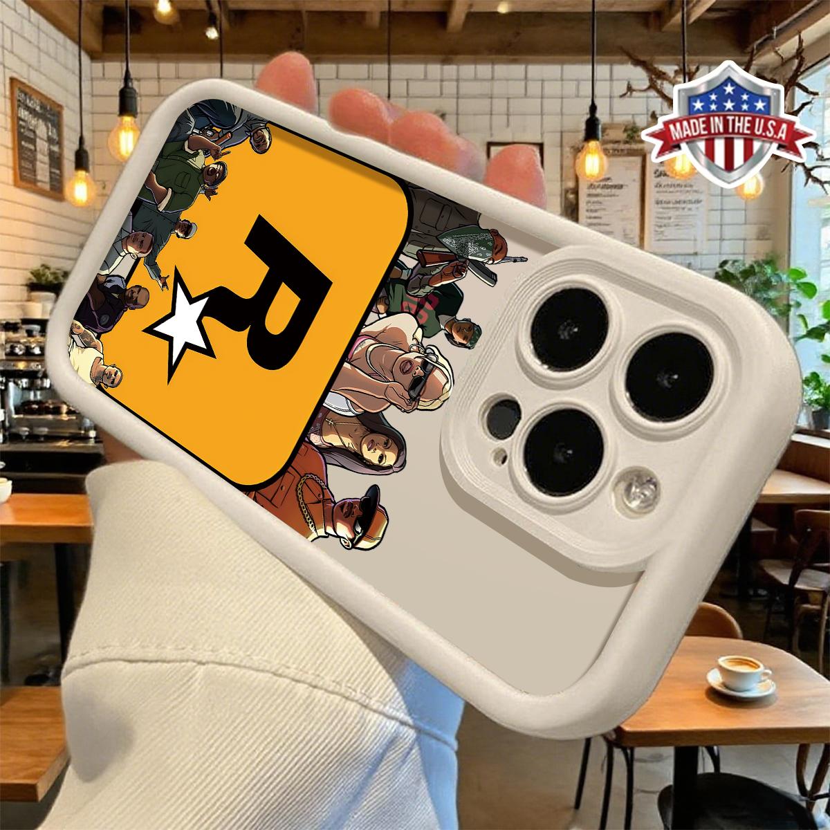 Cool Rockstar Style Phone Case for iPhone 17 16 15 14 Pro Max 13 12 11 XR XS Plus Shockproof Anti Scratch Protective Slim TPU Cover