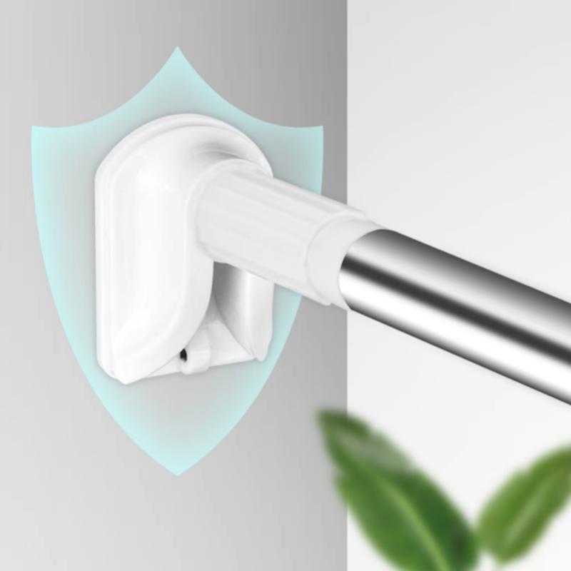 50-120cm Punch-free Telescopic Clothing Rod Extendable Stainless Steel Curtain Pole Easy Installation for DIY Space In Stock