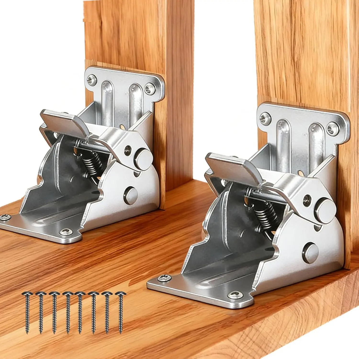 Folding Bracketswith Screws, 0-180 Degrees Self-Lock Hinge,