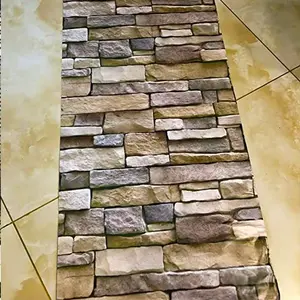 Vintage Brick Pattern 3D Wallpaper, Self-Adhesive DIY Photo Live Stream Background, PVC Wall Paper for Living Room Dormitory