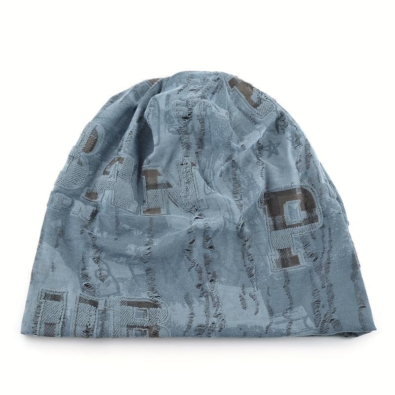 Unisex Lightweight Knitted Beanie Hat, Slouchy Skull Cap for Men and Women, White and Black Color Options SpringStatements