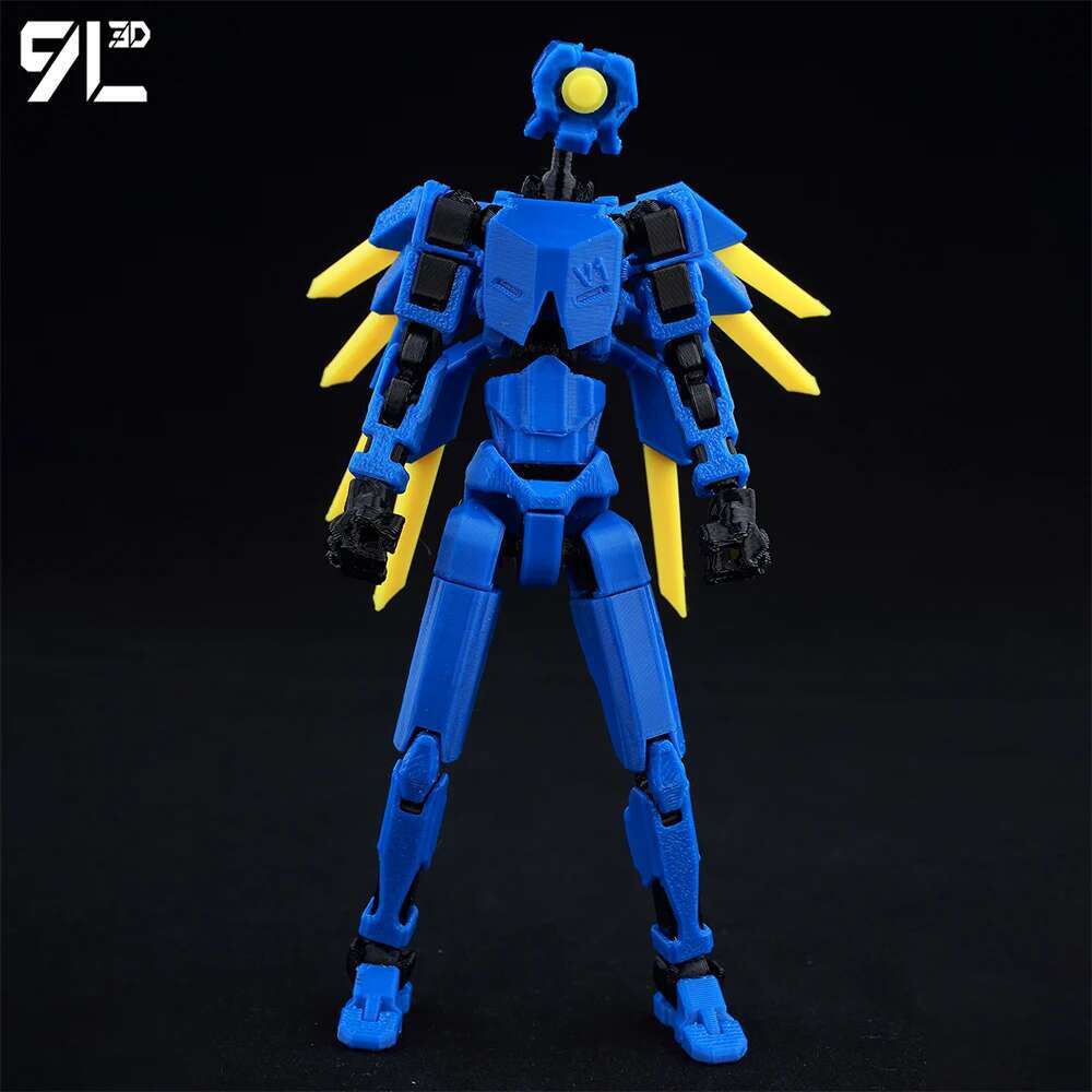 Lucky13 Dummy13 Ultrakill V1 Series Anime Characters-3D Printed Multi-Jointed Deformable Body Posing Model Multi-color Toys Gift