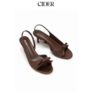 Cider BOWKNOT DECOR SLINGBACK SANDALS