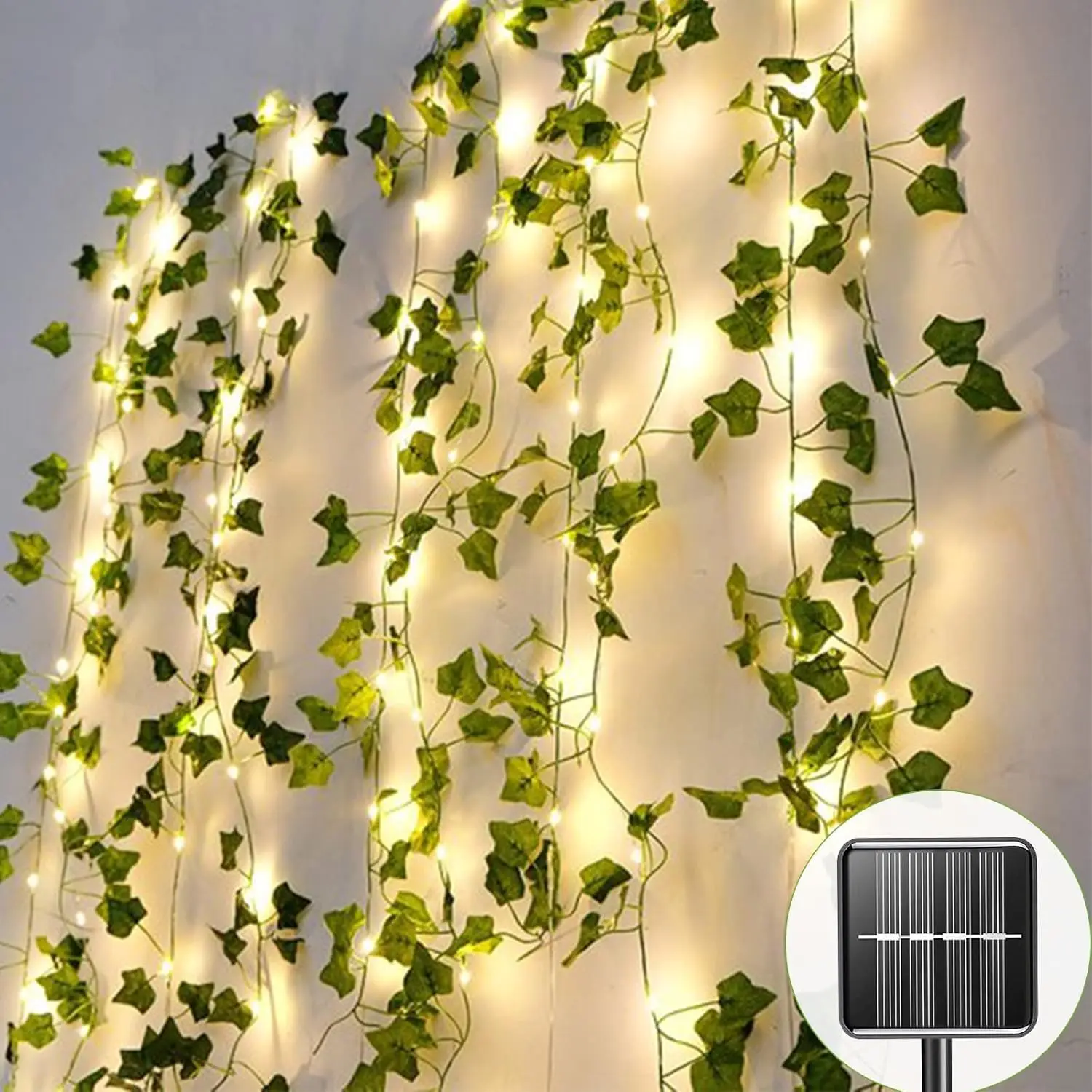 Outdoor Solar Fairy Lights, 39.3ft Ivy Fairy Lights with 120 LED String Lights, Solar Vine Lights Outdoor Weatherproof, 8 Modes Leaf Light for Garden, Balcony, Patio, Room Decorationfidget toys
