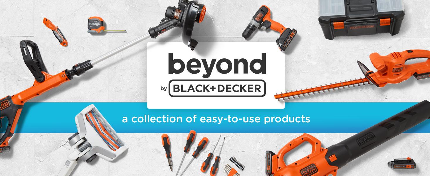 beyond by BLACK+DECKER BLACK+DECKER BDST60500APB Stackable Storage System - 3 Piece Set (Small, Deep Toolbox, and Rolling Tote)