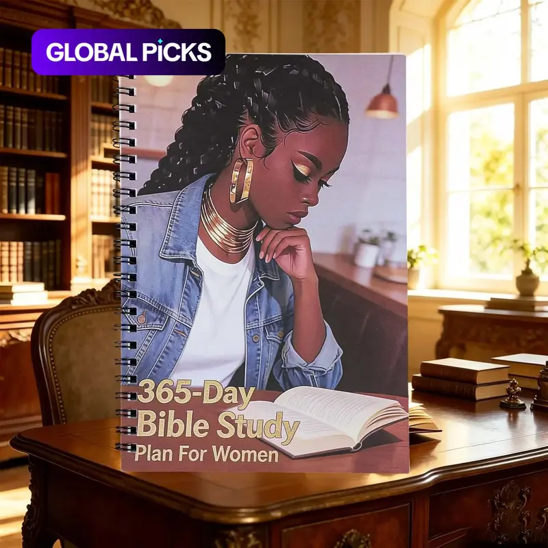 Women's Bible Reading Journal Notebook, Guided Journal, Journals For Writing, Daily Devotional, 52-Week Spiritual Plan, 365 Daily Scripture, Theme Study & Meditation Space, Christian Gift #GLOBAL PICKS
