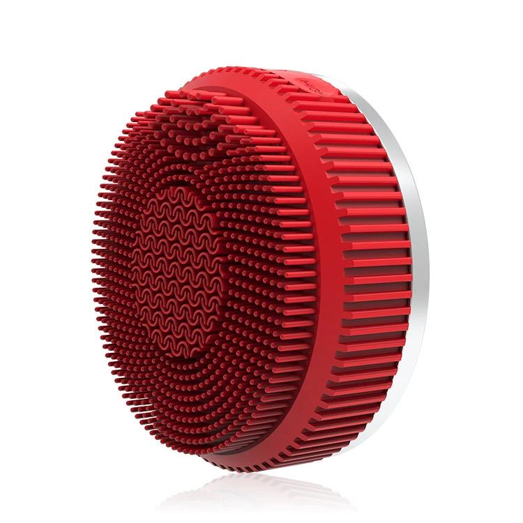 Facial Brush Cleansing Circular Shaped Face Silicone Scrub Portable Mini USB Brush Cleansing