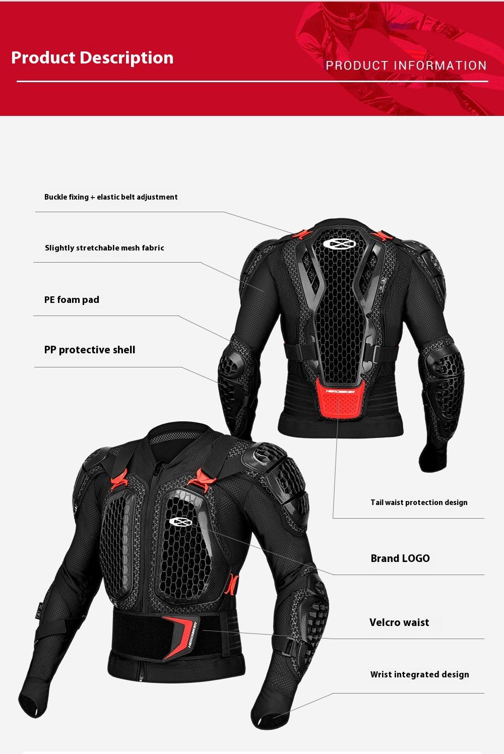 Motorcycle Armor Clothing Protective Gear Riding Anti-Fall Leggings Knee Pads Elbow Pads Neck Guard Rider Armors