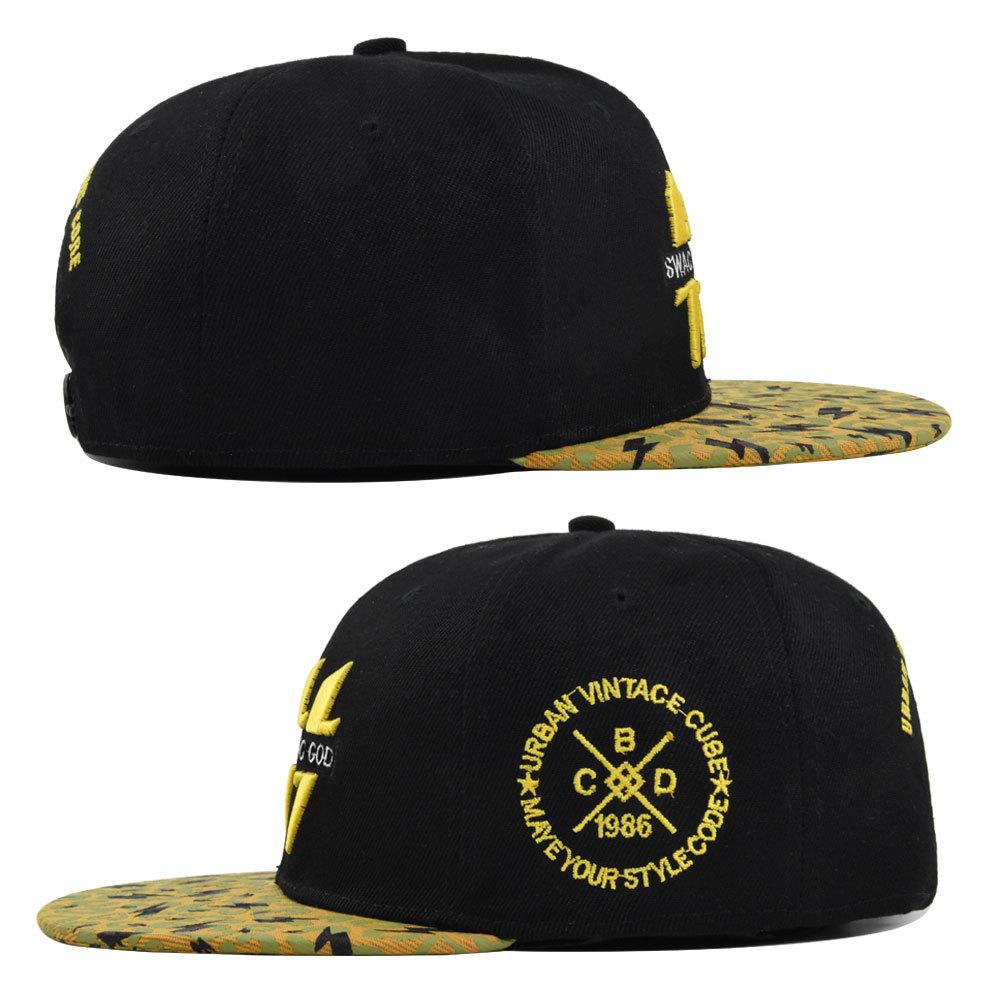 Cross-border three-dimensional embroidery hip-hop cap, embroidered baseball cap, personalized flat-brim cap, trucker cap, trendy youth cap