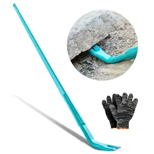 Heavy Duty Pry Bar With 2000 Lbs Weight Capacity, 56 Inch Crowbar For Concrete Demolition, Carbon Steel Handle, 52.5 Inch Pry Lever Bar Variant, Long Bar For Construction And Industrial Use, Reliable Tool