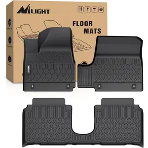 Nilight Custom-Fit All-Weather Heavy-Duty Floor Liners for Hyundai IONIQ 5 SE, Standard Range SE, SEL 2022-2024 with Movable Console - Car Floor Mats, Cars Accessories