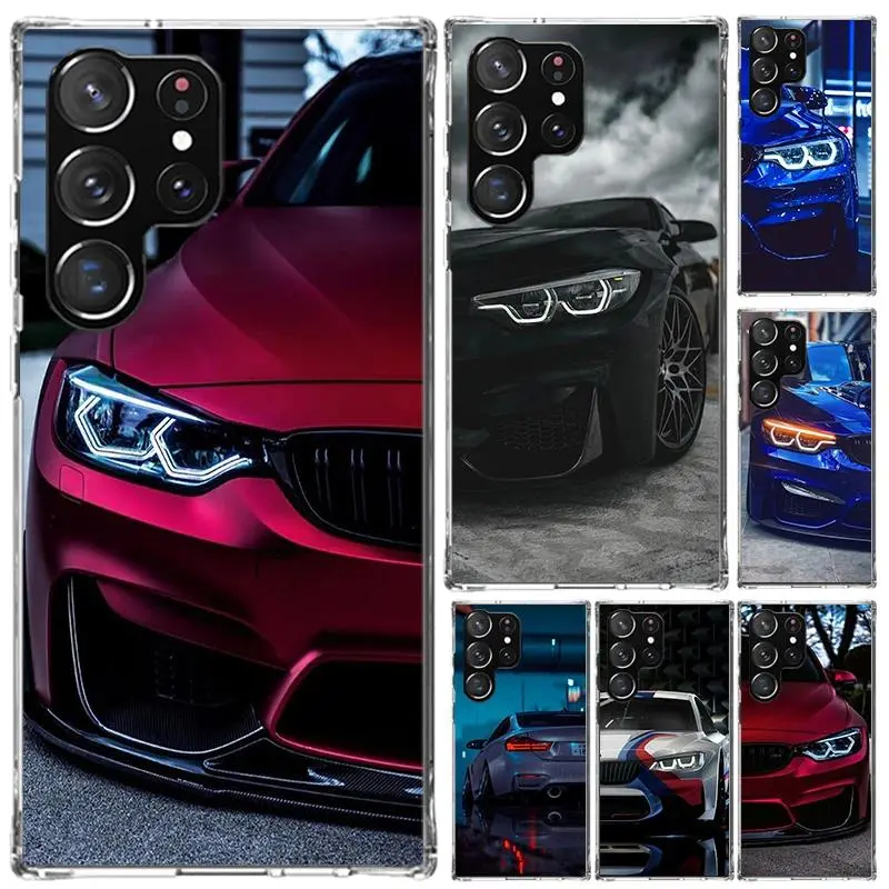 Blue Red Car for B-Bmw Phone Case for Samsung Galaxy S26 S25 S24 S23 S22 S21 Ultra Plus FE