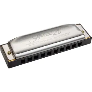 Special 20 Diatonic Harmonica, C-major - Professional, Responsive Reeds, Injection Molded Plastic Comb with Projecting Mouthpiece
