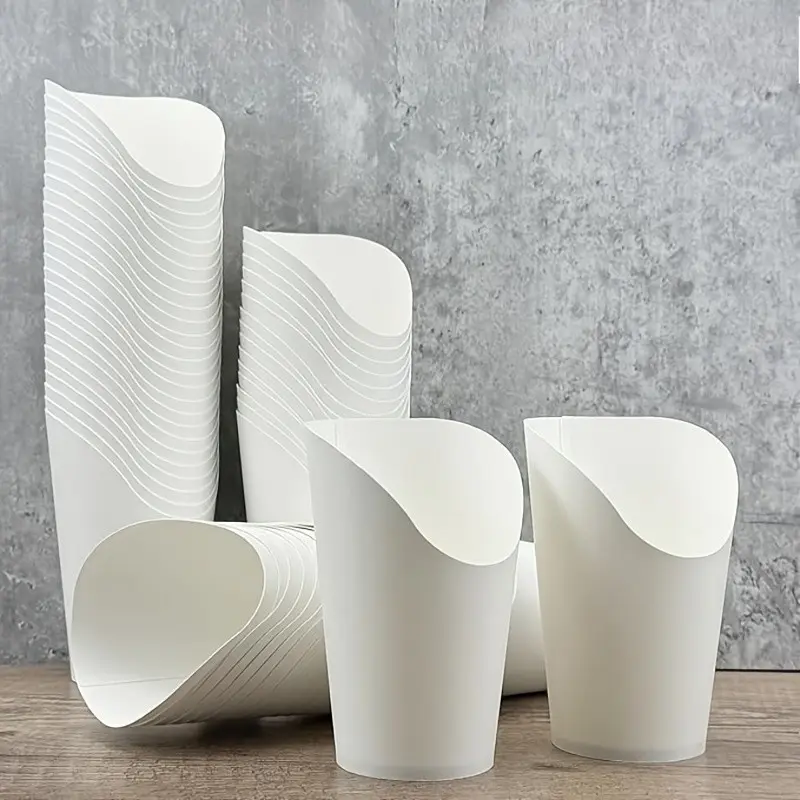 50-Pack Kraft Paper Snack Cups, Disposable Appetizer Dessert Cups, Ideal for Wedding Party Catering, Eco-Friendly Food Containers