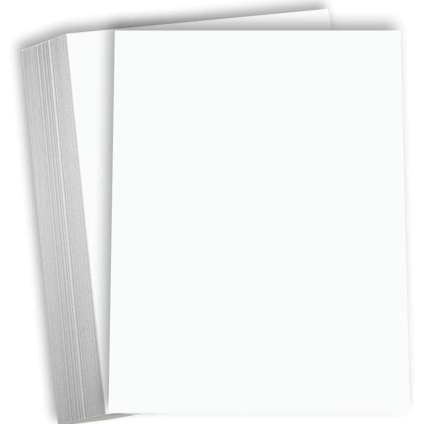 White Cardstock Thick Paper 8 1/2 x 11" Blank Heavy Weight 100 lb Cover Card Stock for Brochure Award and Stationery Printing 50 Pack (Bright)