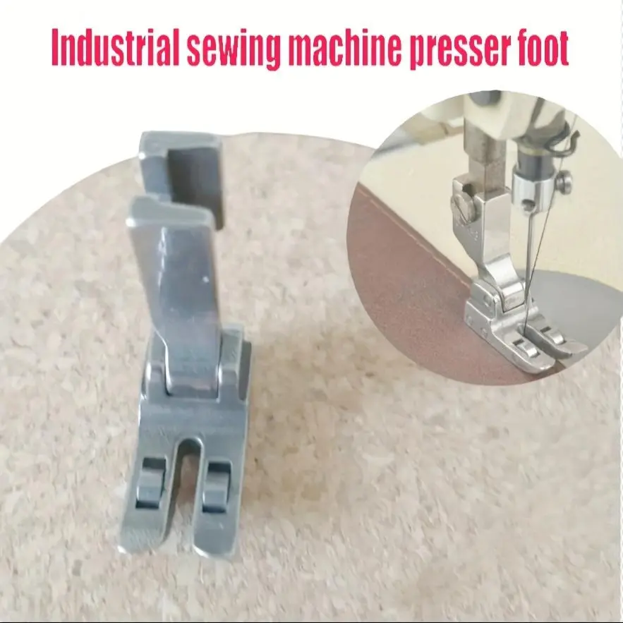 1pc SPK-3 Faux Leather Presser Foot with Bearing Wheel Roller for Industrial Sewing Machines - Durable Metal Construction