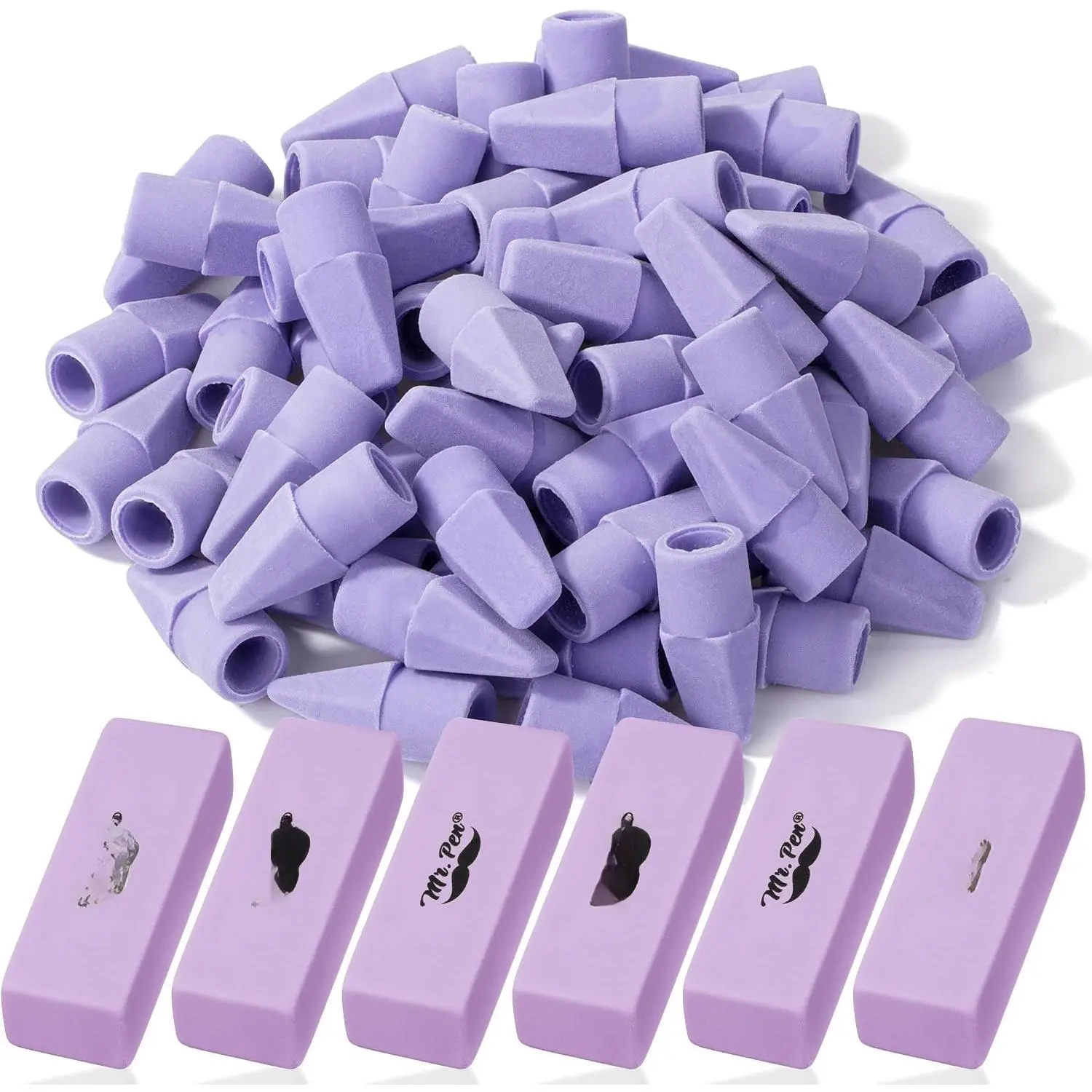 - School Eraser Combination Set, 66 Pack,  | Latex Free Erasers for School, Office, Art Sketching, Homework, Exams, Clean Smudge-Free Correction