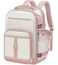 Women's Travel Backpack, Carry-On Backpack with USB Charging Port and Shoe Pocket, TSA Approved 15.6inch Laptop Backpack for Flight, College Nurse Bag Casual Backpack, Suitable for Weekend Business Hiking Trips, Pink Women's Travel Backpack, Carry-On Backpack with USB Charging Port and Shoe Pocket, TSA Approved 15.6inch Laptop Backpack for Flight, College Nurse Bag Casual Backpack, Suitable for Weekend Business Hiking Trips, Pink