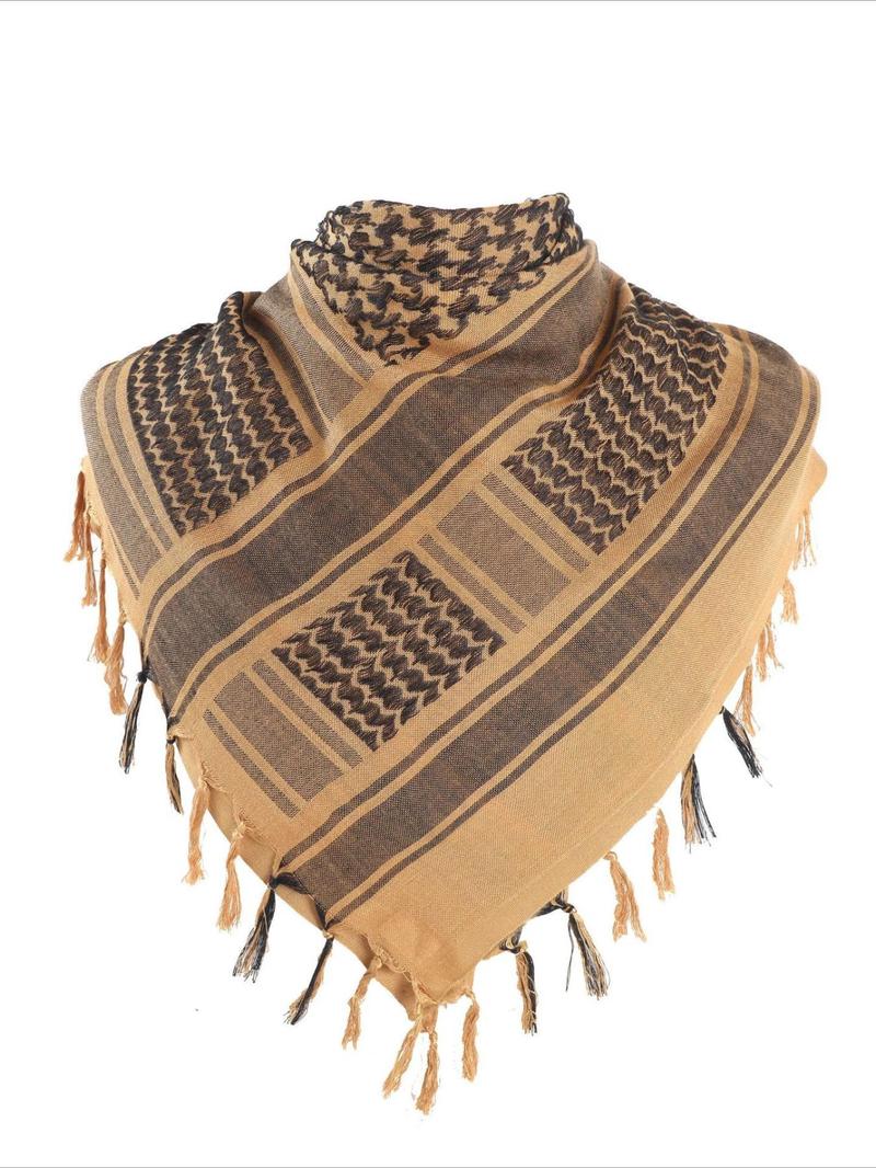 Tactical Hunting Scarf, Neck Scarf, Arab Wrap with Tassel, Tactical Desert Scarf, Fashion Accessories for Men & Women Tactical Hunting Scarf, Neck Scarf, Arab Wrap with Tassel, Tactical Desert Scarf, Fashion Accessories for Men & Women