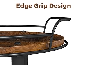 9.1'' Wood Lazy Susan Turntable Organizer for Cabinet, 2 Tier Lazy Susan Spice Rack Organizer for Kitchen, Table Top, Countertop, Pantry, Medicine Organizer 9.1'' Wood Lazy Susan Turntable Organizer for Cabinet, 2 Tier Lazy Susan Spice Rack Organizer for Kitchen, Table Top, Countertop, Pantry, Medicine Organizer