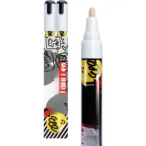 2 White Permanent  Markers for Fabric Rock Craft Diy Painting Medium Tip Oil Based