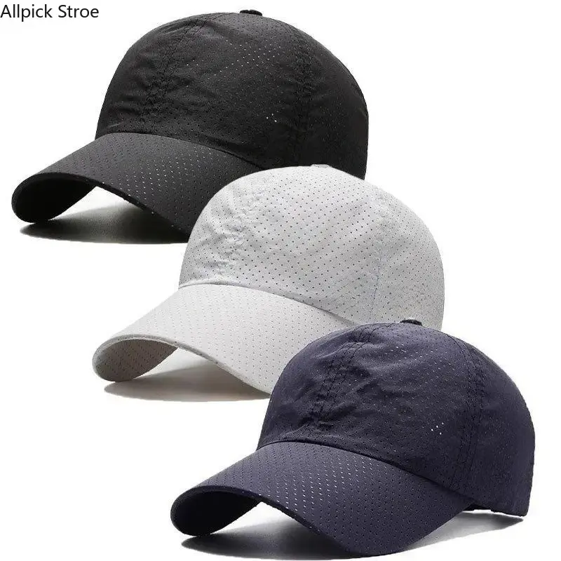 3-Pack Running Caps for Men & Women, Lightweight Breathable Quick-Dry Athletic Hats, Moisture-Wicking Sun Protection Sports Caps for Running, Hiking, Travel, Workout & Outdoor Adventures