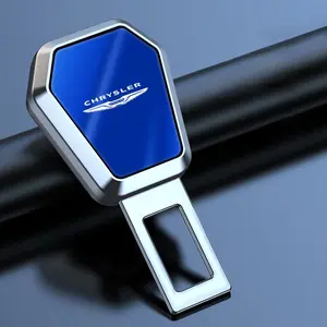 Rhombus Snap Fastener Seatbelt Extender Clip, Car Interior Seatbelt Connector Accessory for Chrysler Models, Durable & Easy Installation