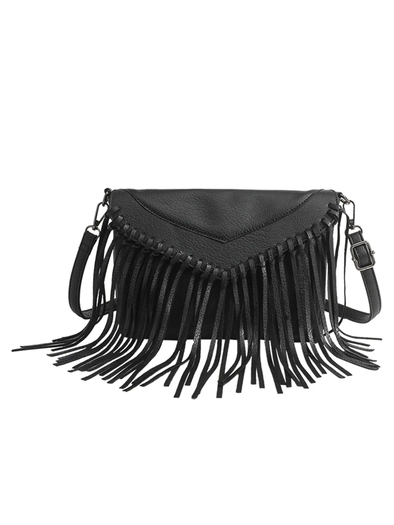 Women's Victorian Retro Fringe Crossbody Shoulder Bag, PU Leather, Adjustable Strap, All-Seasons, Boho Style,Suitable for music festivals， Ideal for Daily Use & Travel