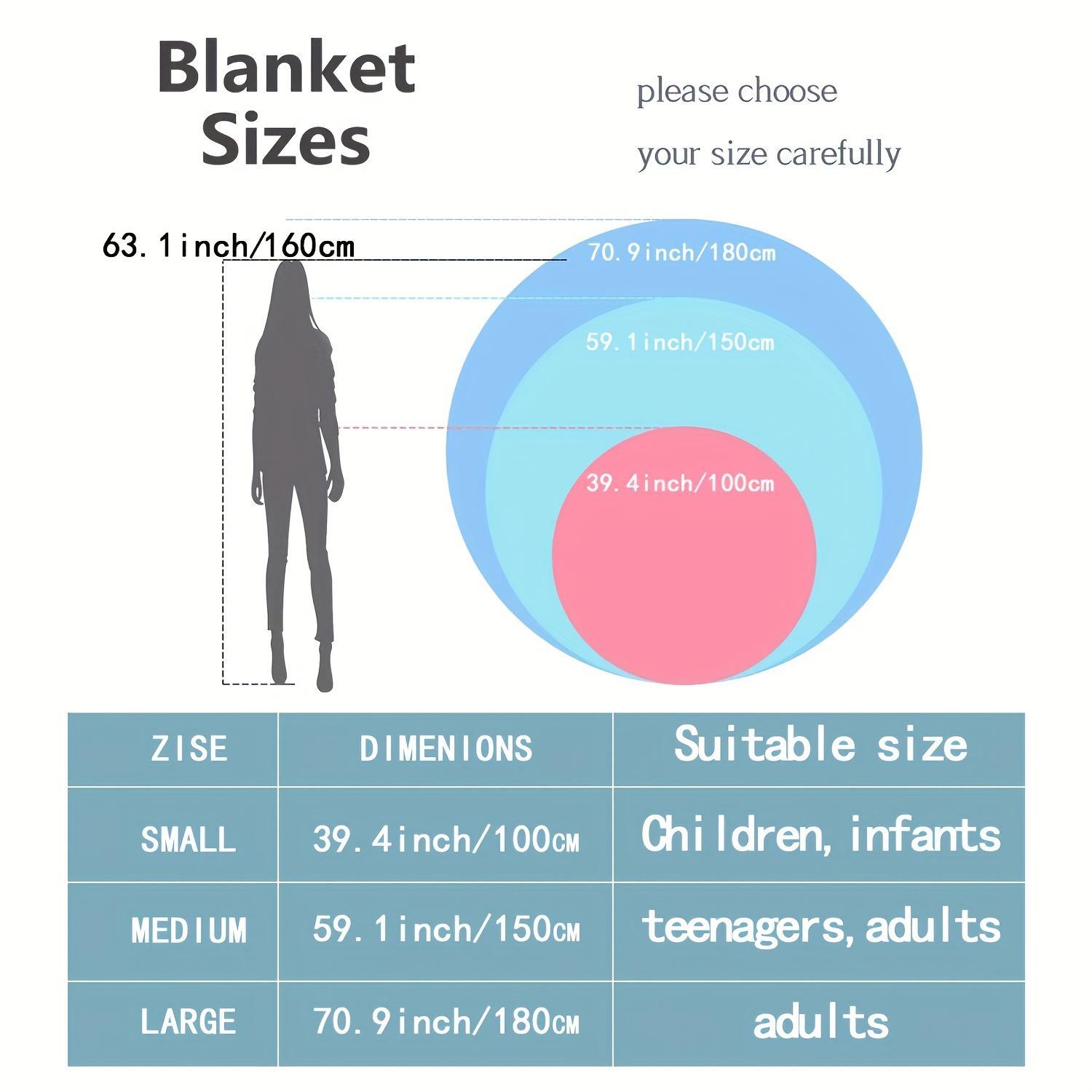 Cartoon Pizza Pattern Cozy Throw Blanket, 1 Count Portable Creative Lightweight Blankets for Sofa Beach Outdoor Camping