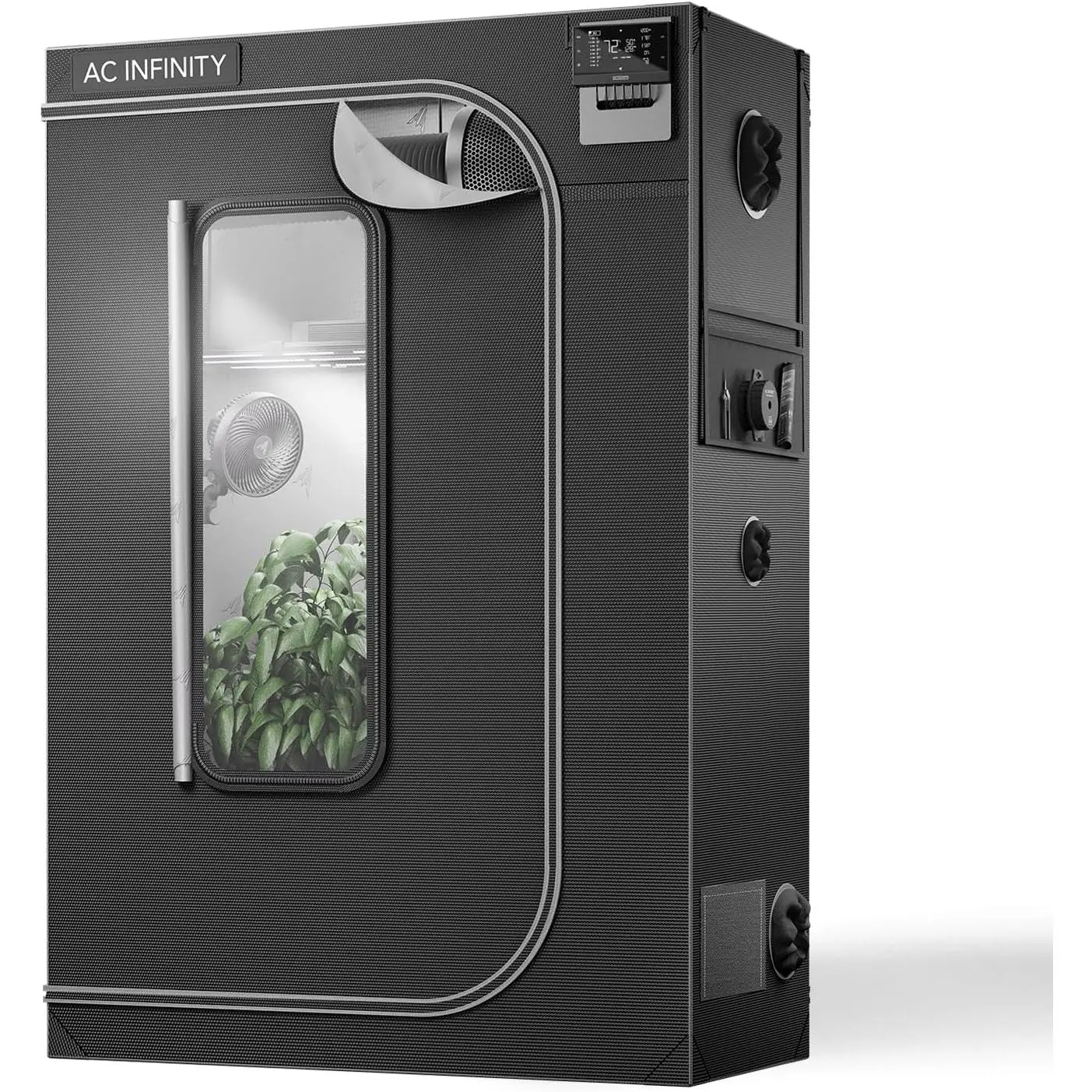 Advance Grow Tent 4x2, Thickest 1" Poles |   2000D Mylar Canvas, Lab-Tested Highest Reflectivity, Largest Zipper Window, Controller Mount Plate, 48" * 24" * 72" Grow Tent